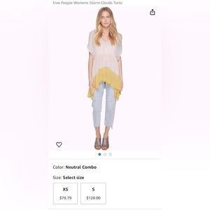 Free People Women’s Storm Clouds Tunic